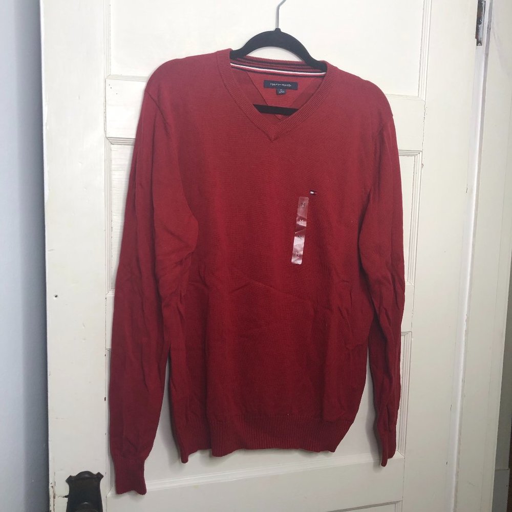 NWOT Tommy Hilfiger Red Sweater
